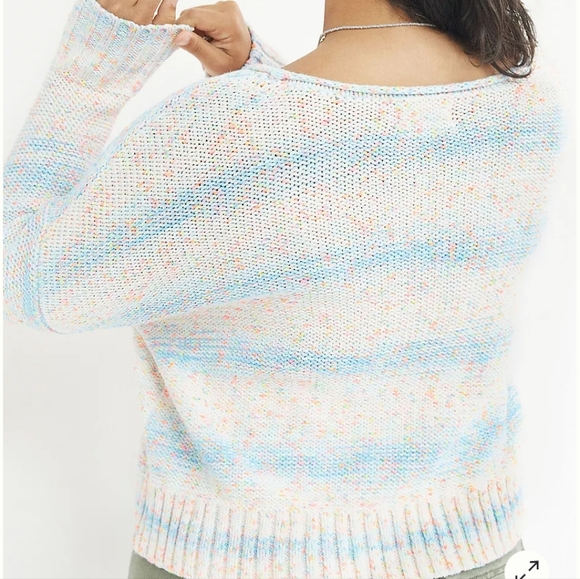 Anthropologie Palm Tree Boat-Neck Sweater - Picture 9 of 15